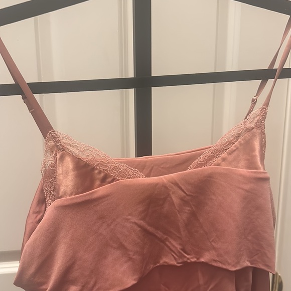 NIGHT NIGHT JONATHAN SIMKHAI COLD-SHOULDER LACE-TRIMMED JERSEY BODYSUIT IN BLUSH - Picture 6 of 12